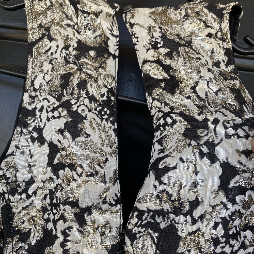 Abercrombie & Fitch Metallic Floral Damask Party Dress - Picture 6 of 6